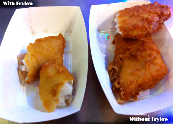 Deep fried fish using Frylow