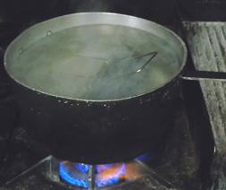 Frylow boiling on stove